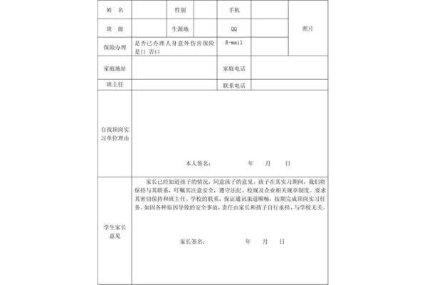 实习单位情况