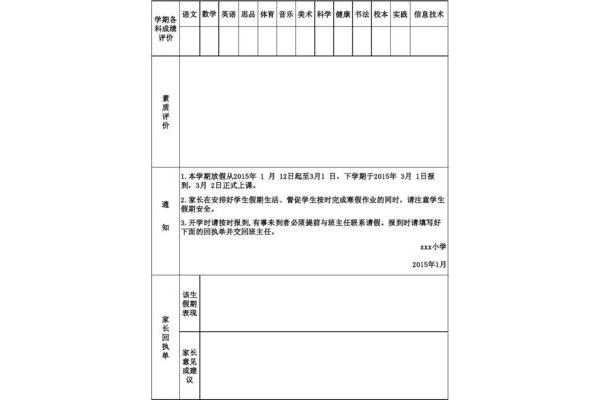 自我评价报告