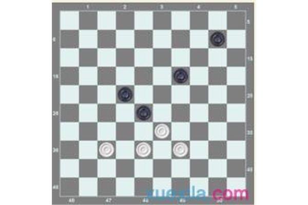 跳棋的走法图