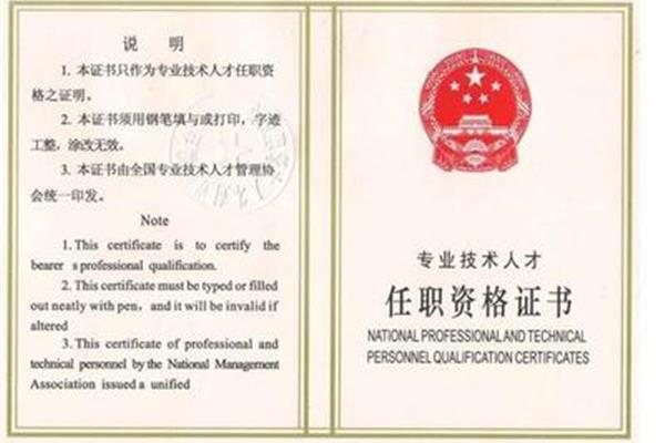 高级专业技术职务