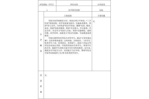 自我评价报告