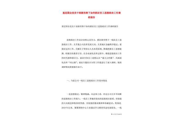 企业调研报告