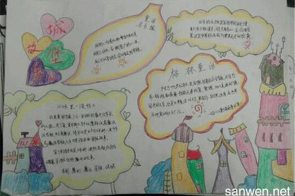 童话天地手抄报