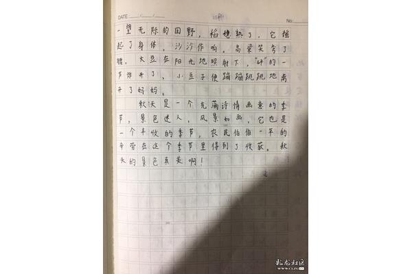 五年级上册周记