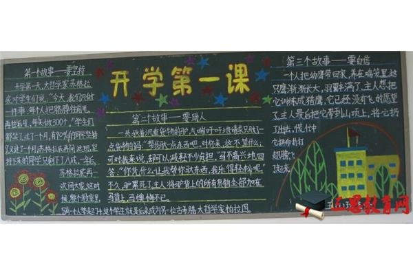 新学期寄语黑板报