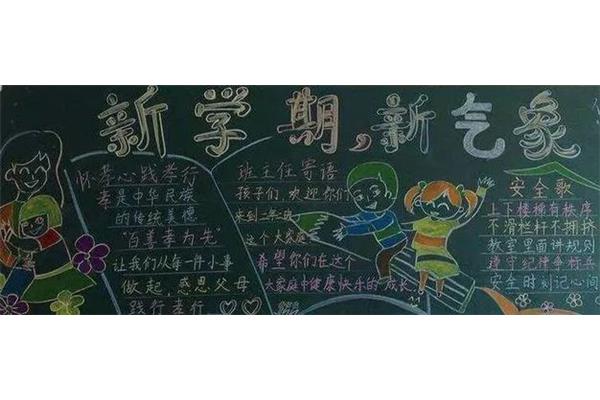 新学期寄语黑板报