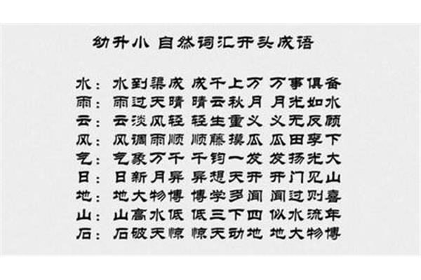 万事开头的成语