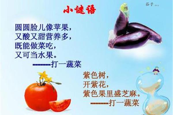 苹果的谜语