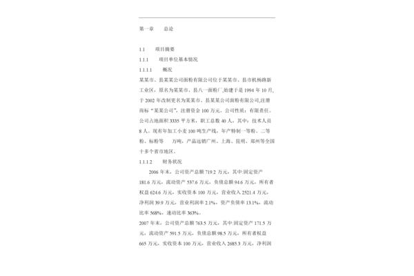 项目摘要怎么写