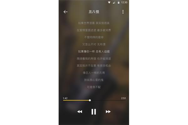 丑八怪歌词