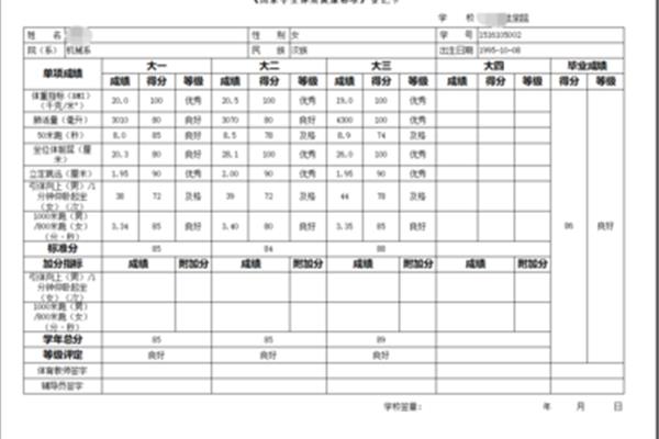 体质健康测试网