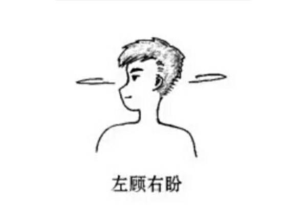 左顾右盼的意思