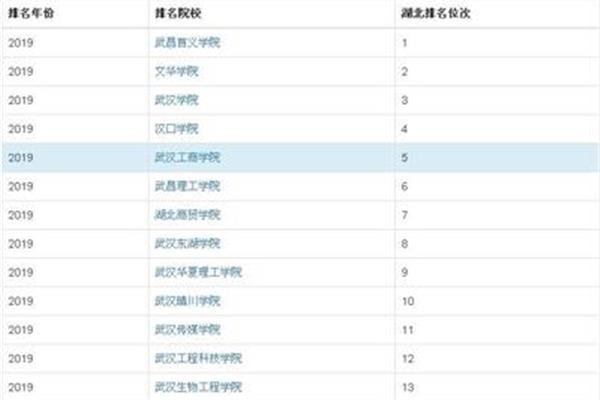 武汉工商学院学费