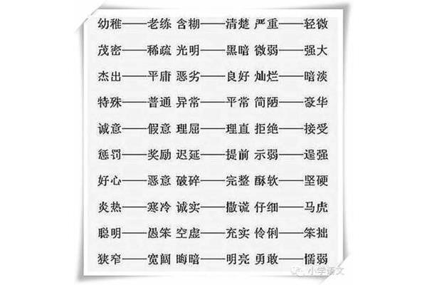 幼稚的反义词
