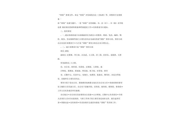 迎检工作方案