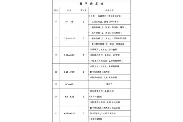 小学体育工作计划