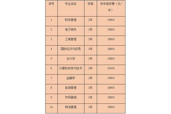 武汉工商学院学费