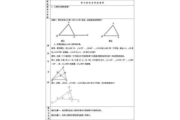 三角形外角