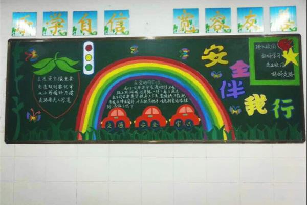 安全伴我行黑板报