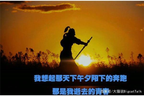 夕阳下的奔跑