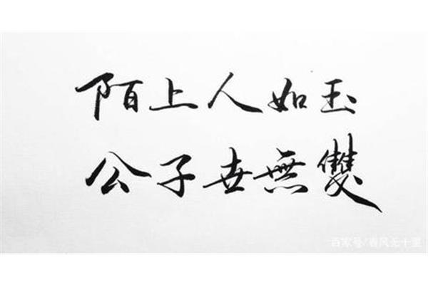 夸人好看的诗句