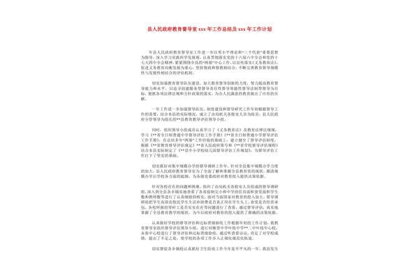 督导工作总结