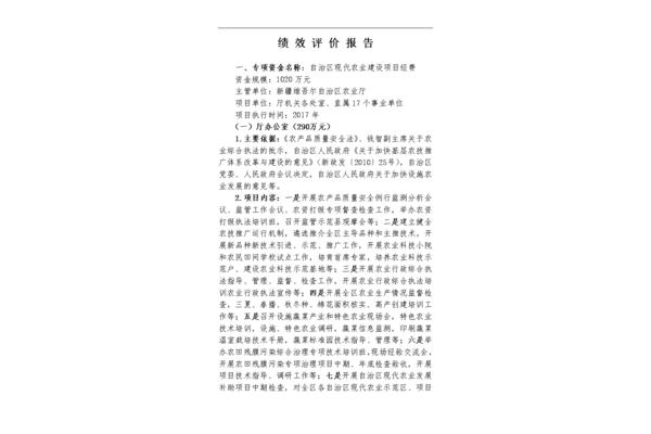 绩效评价报告范文