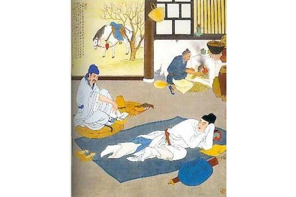 宿五松山下荀媪家
