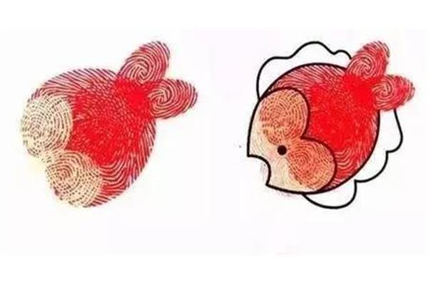 手指印画图片