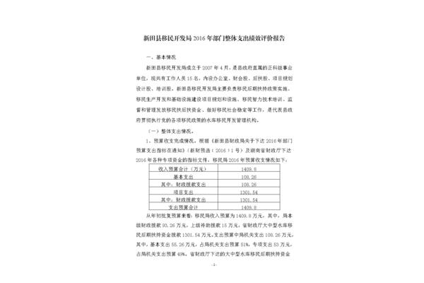 绩效评价报告范文