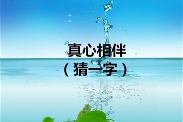 无风荷叶动打一字