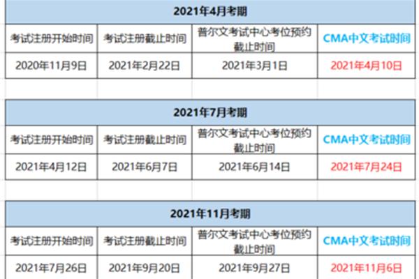 会计考试时间