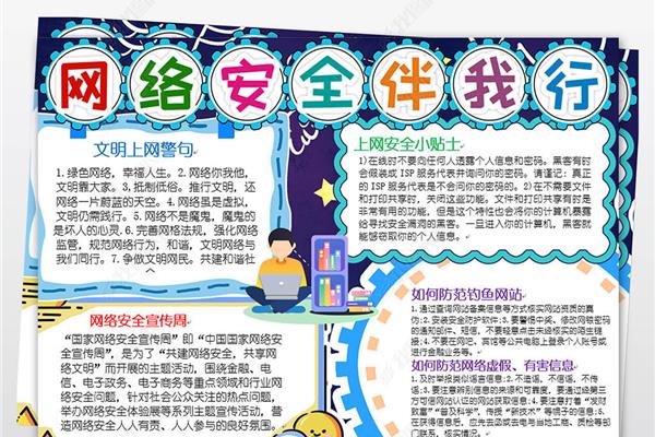 安全上网手抄报