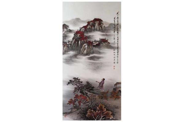寒山石径斜