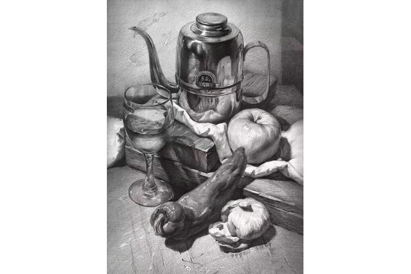 素描静物图片