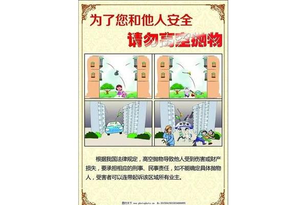 高空坠物温馨提示
