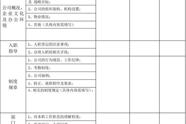 员工培训计划书