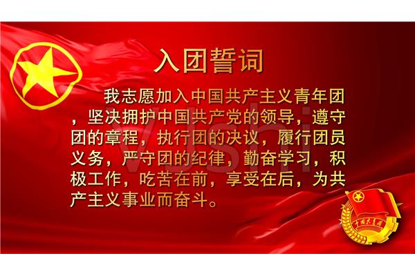 入团宣誓词