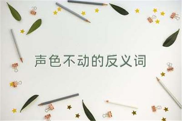 不动声色反义词