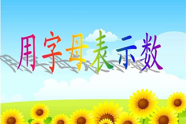 用字母表示数课件