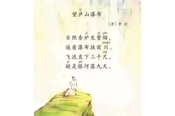 望庐山瀑布的古诗