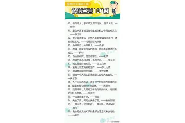 名人名言100条