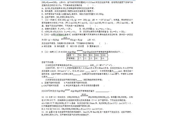 化学高考题