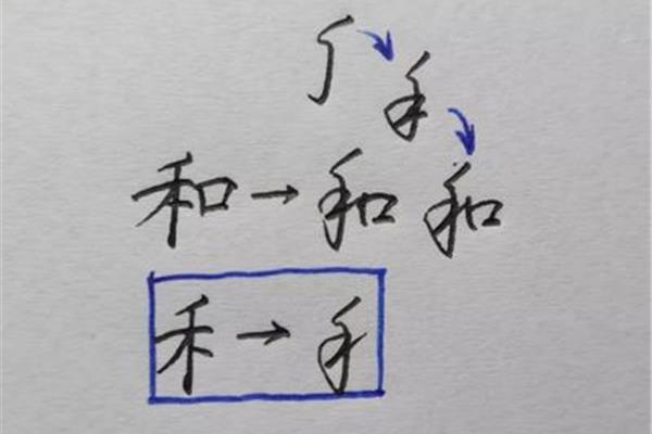 禾的笔画顺序