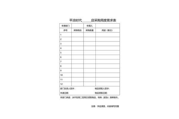 物资采购管理制度
