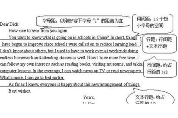 书信格式英语