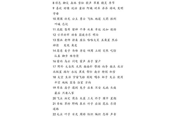喜欢的词语