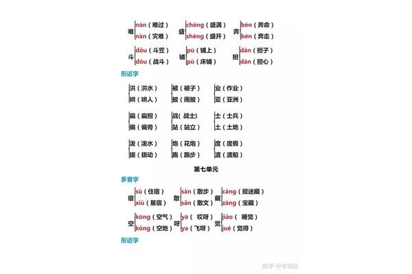盛多音字组词