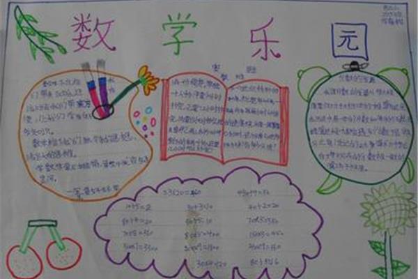 数学手抄报三年级