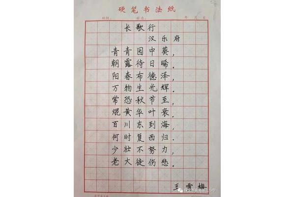 硬笔书法教学